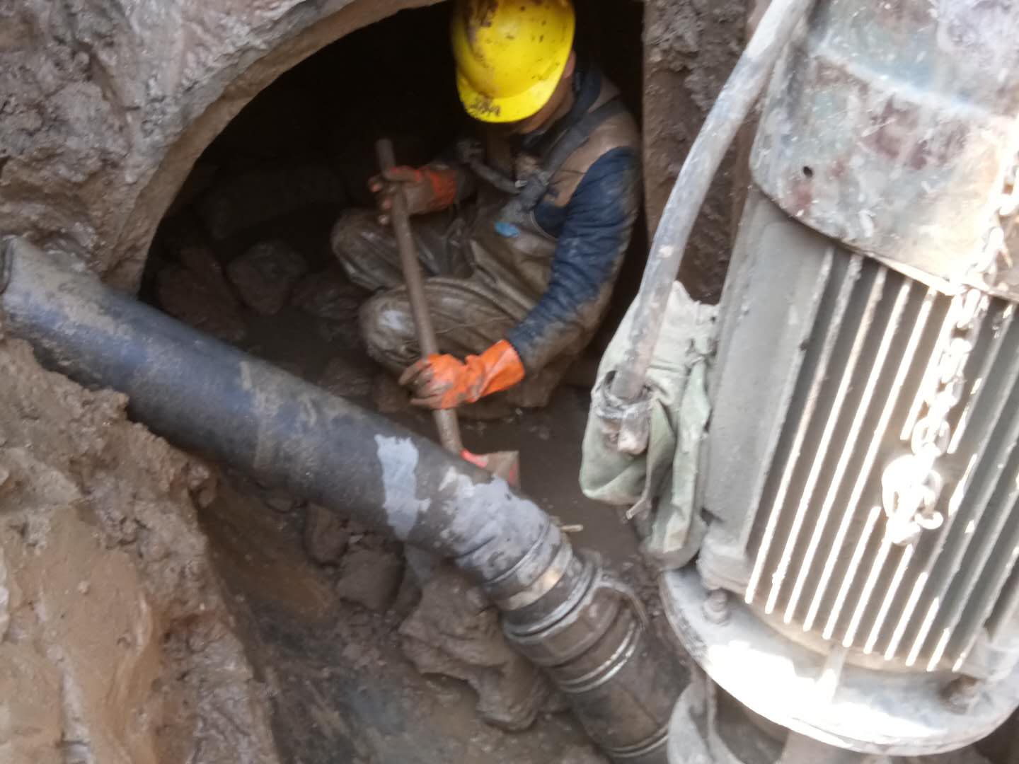 通海口镇管道清淤