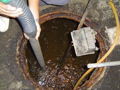 通海口镇隔油池清理